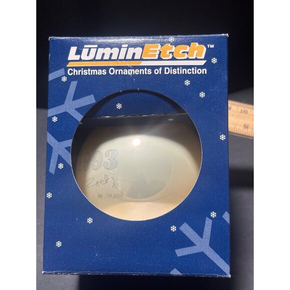 LuminEtch VTG 1993 Nativity Ornament Gold Glass 766/10000 Holiday - Picture 6 of 7